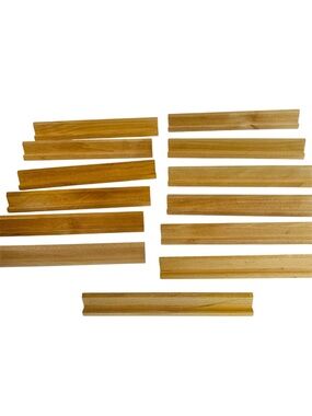 Scrabble Game Wood Racks Lot of 13 Wooden Letter Tile Holders Trays Crafts